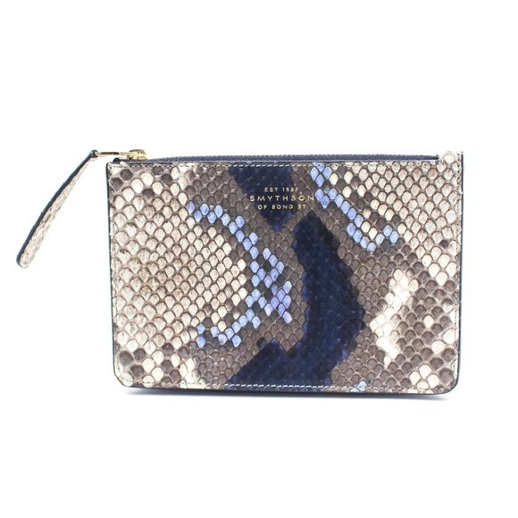 Smythson Handbags - Smythson Leather Zipper Wallet